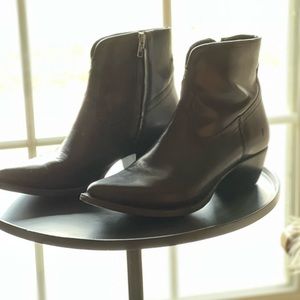 Frye Black Booties, 8.5 Womens